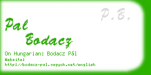 pal bodacz business card