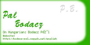 pal bodacz business card